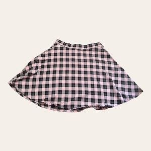 pink and black american apparel skirt